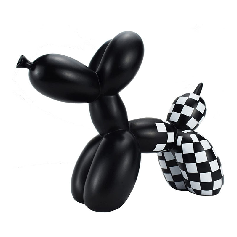 Cute Balloon Dog Statue Modern Home Decoration-Black