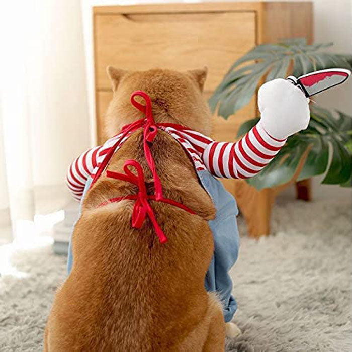 Pet Halloween Funny Costumes for Dog Cat Deadly Doll