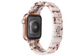 Stainless Steel & Resin Quick Release Strap Wristband for Apple iwatch - Color 02