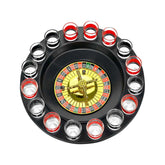 Fairly Odd Novelties Glass Roulette Drinking Game 16 Wine Glasses Red Black