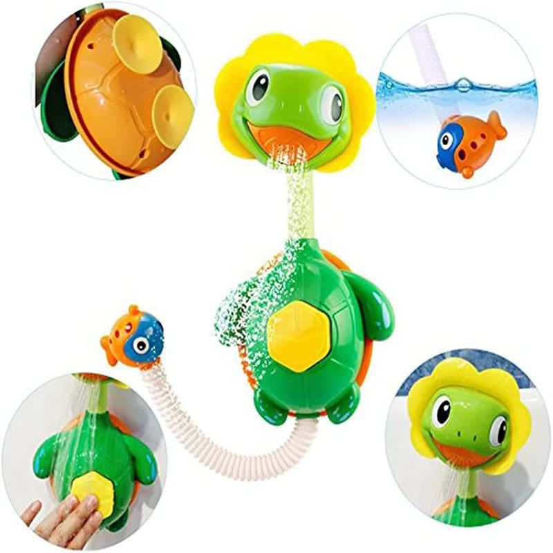 Baby Bath Toys Turtle Hand Shower for Age 18 Months and up