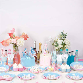 Cute Gender Reveal Ideas for Party Decorations Complete Pack Total 201pcs