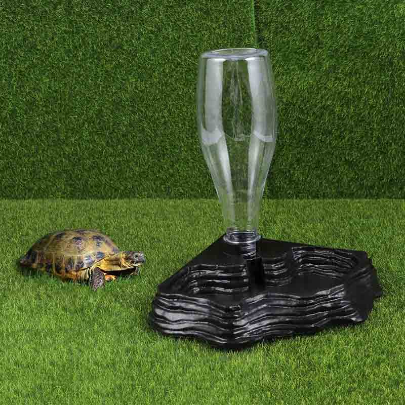 New Reptile Water Bowl Automatic Reptile Water Fountain for Lizards Snake-Black