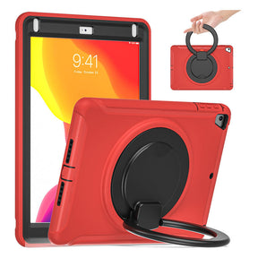 CowKing iPad Case With Handle Grip For iPad 9.7 2018/2017/Pro9.7/Air2/Air1-Red Black