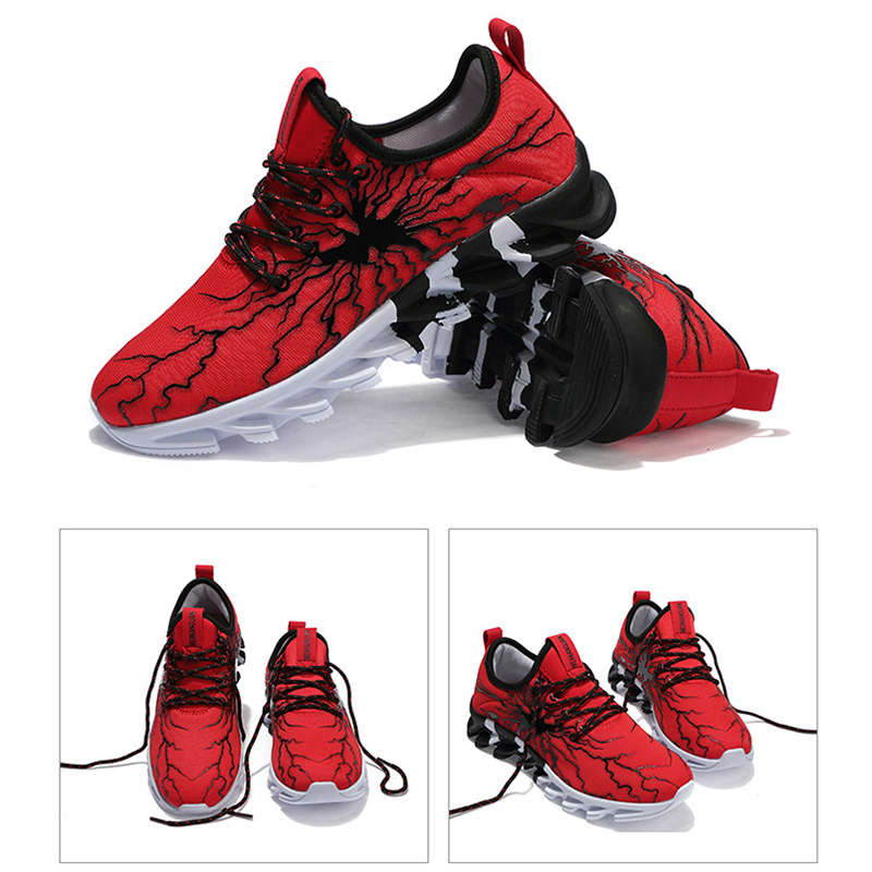 Mens Road Running Shoes Lightweight Sneakers for Men and Women-Red