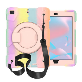 iPad Case For iPad 9.7/Air 2 with 360¡ãSwivel Stand-Colorful Rose Gold