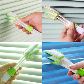 3Pcs Mini Duster Cleaning Cloth and Brush for Car Air Vent Keyboard Blinds Shutter Fan