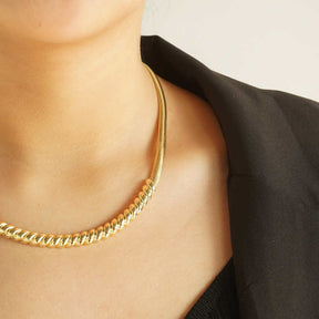 Herringbone Thick Necklace Snake Chain for Women Jewelry