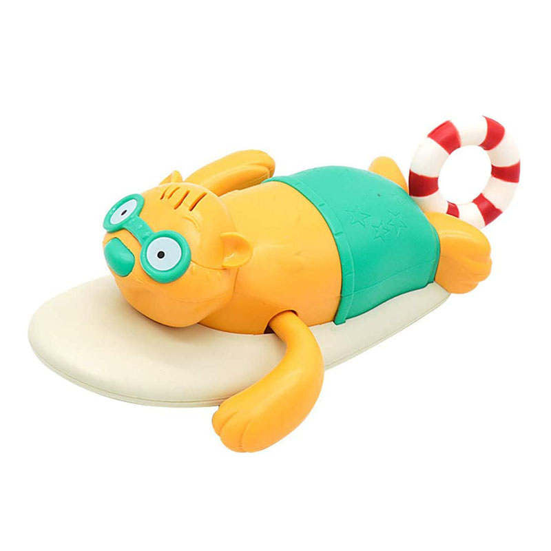 Baby Bath Toy Cute Wind Up Surfing Beaver for 18 Months+