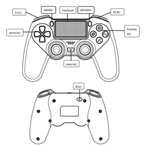 Wireless Controller Dual Vibration Plug and Play Compatible with P4