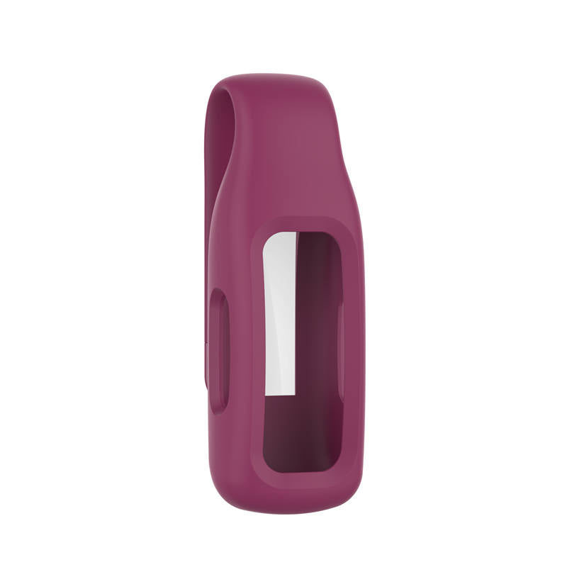 Soft Silicone Clip Holder Replacement for Fitbit Inspire 2 Sport-Wine Red