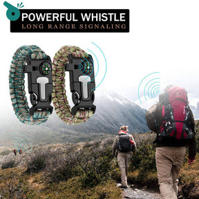 2Packs Hiking Gear Traveling Camping Gear Kit Bracelet Adjustable-C