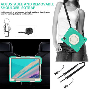 iPad Case For iPad Pro 11/Air 4 with 360¡ãSwivel Stand-Mint Green