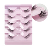 Half Lashes Natural Looking Cat Eye Fluffy 3D Curly False Eyelashes-38