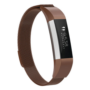 Magnetic Milanese Stainless Steel Strap  For Fitbit Alta/Alta HR Fashion Accessorie-Coffee
