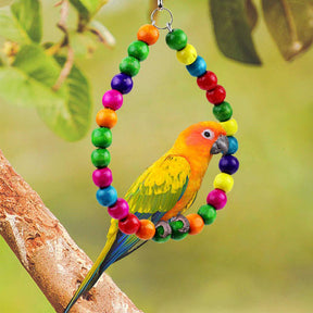 8Pcs Bird Swing Chewing Toy Colorful Hammock Hanging Bell for Parakeets