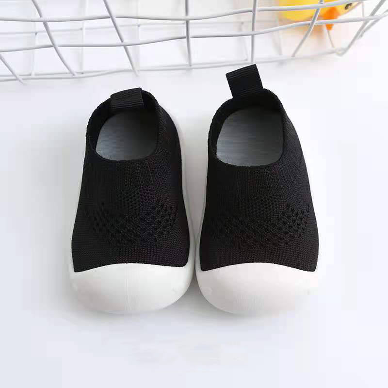 Toddler Shoes Baby First-Walking Trainers Toddler Infant Boys Girls-C001Black