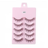 5 Pairs False Eyelashes Natural Curly 3D Lashes Set for Daily-x008