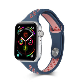 Nike Silicone Sport Breathable Watch For Apple iWatch Series-Blue Pink