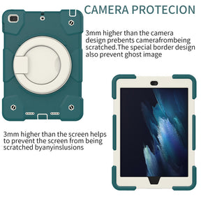 iPad Case For iPad 9.7/Air 2 with 360¡ãSwivel Stand-Blackish Green