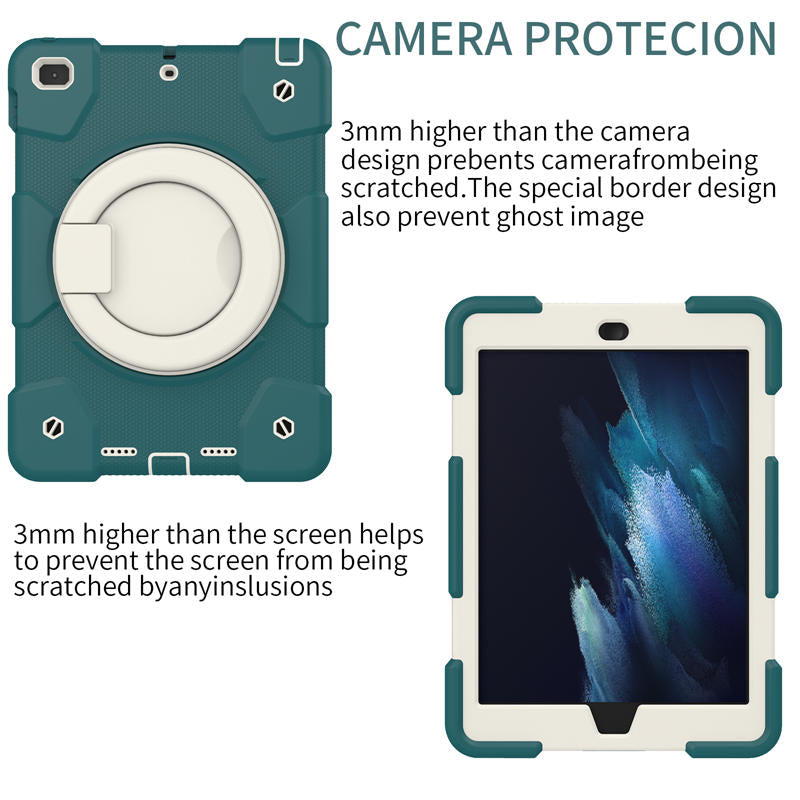 iPad Case For iPad 9.7/Air 2 with 360¡ãSwivel Stand-Blackish Green