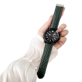 20mm Vintage Leather Band with Magnetic Clasp for Samsung Huawei Watch-1