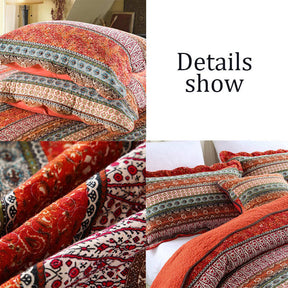3 Pieces Cotton Bedspreads Bohemia Coverlet Lightweight Bedcover Bedding Set