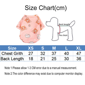 Pet Clothes for Cats and Dogs Cute Cartoon Clothing Two-legged Style-D