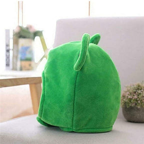 Plush Frog Hat Cap Frog Ears Costume Halloween Animal Hats Cosplay Party Costume Accessories for Kids Adults -Green