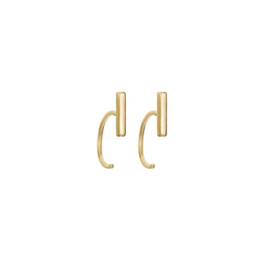 Alphabet Letter Earrings Personalized Initial Stud for Ladies Girls-I