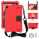 Hive SamSung Tab A 10.1 T510/T515(2019) Tablet Case Durable Stand Cover With Shoulder Strap-RedBlack