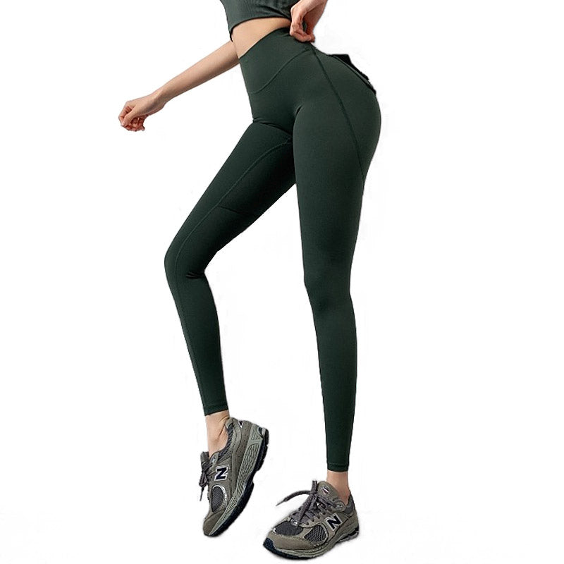 Womens Legging Peach Lifting Seamless Booty High Waisted Yoga Pants-Green