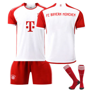 Bayern Home Jersey 23/24 Soccer Practice Costume for Kids Adults