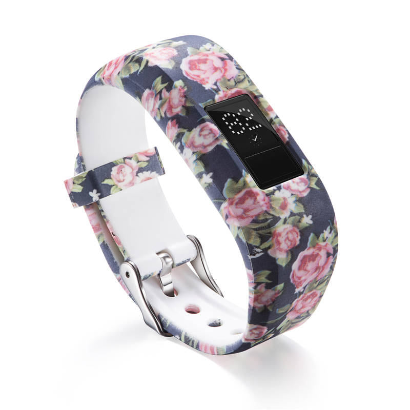 Compatible With Garmin Vivofit JR /Vivofit 3 Soft Silicone Colorful ReplacementWristbands-Color6