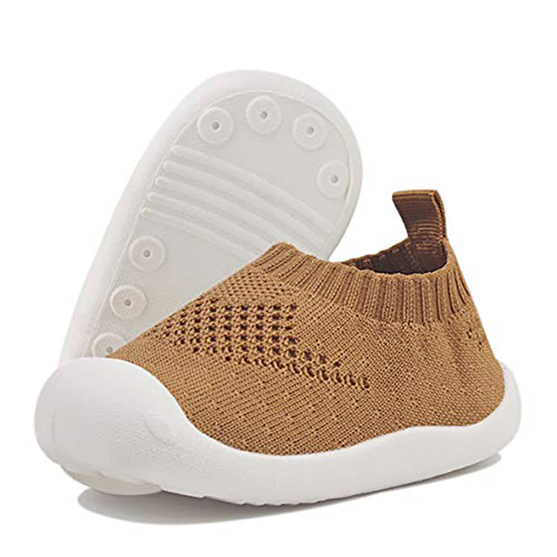 Toddler Shoes Baby First-Walking Trainers Toddler Infant Boys Girls-C001Brown