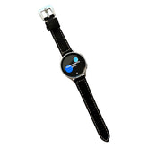 20mm Nubuck Leather Samsung Watch Strap 20mm for Galaxy Watch 4/5-Black