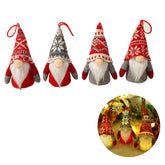 4 Pack Lighted Tomte Gnomes Ornaments Christmas Tree Hanging Home Decor