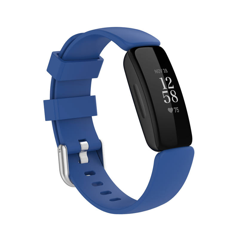 Sport Strap For Fitbit Inspire 2 Silicone Loop Smart Watch Accessories-Navy Blue
