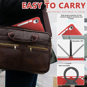 Tablet Case For iPad 10th Full Body Protection with 360¡ã Stand Portable-Red