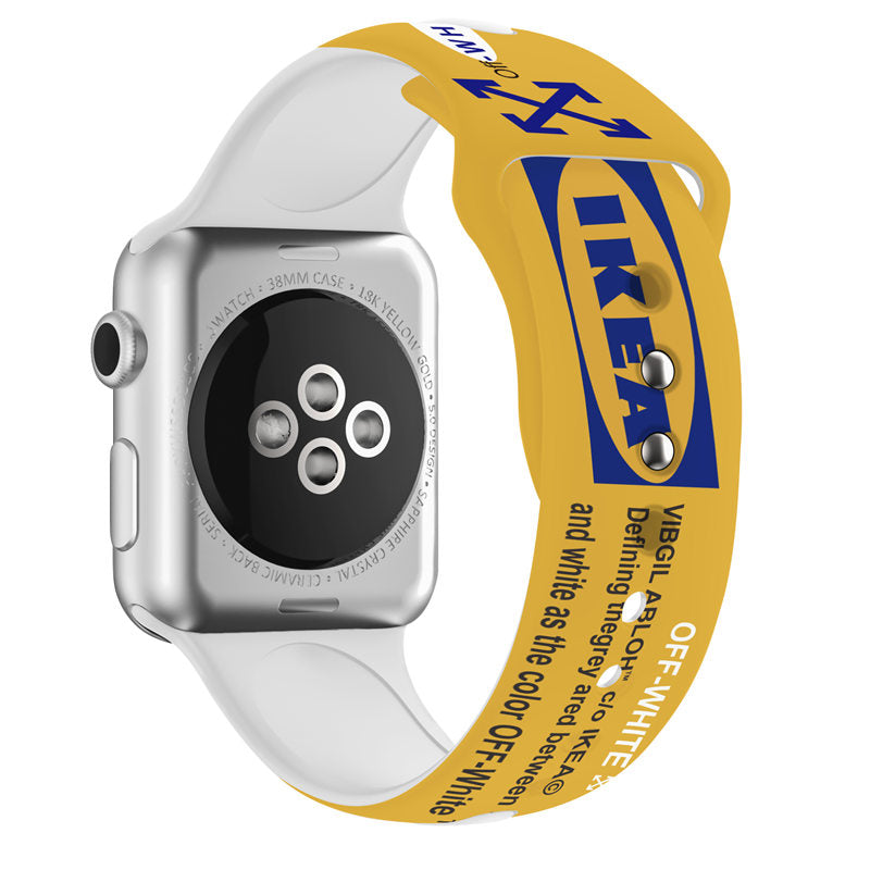 Street Fashion Printing Pattern Silicone Watchband for Apple Watch SE & Series 6/5/4/3/2/1-A9