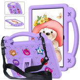 Strawberry Tablet Case With Holder Shoulder Strap for ONN 10.1 Inch 2022 Gen3-LightPurple