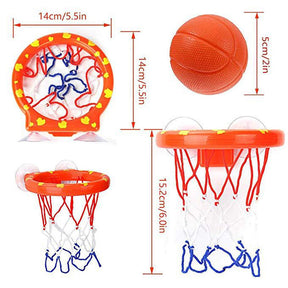 Bathtub Basketball Hoop & Balls Set Bath Toys for Toddler