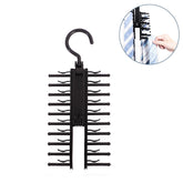 Tie Rack Holder Rotatable Organizer and Storage Rack 1 Pack -Black