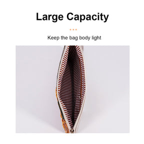 Women Clutches Embroidery Sequins Design Straw Bag for Vacation-Orange