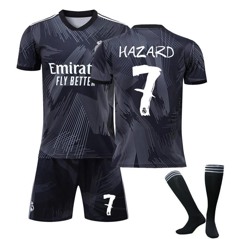 HAZARD #7 Real Madrid 120th Anniversary Y3 Joint 22/23 Jersey Kit for Adult Kids