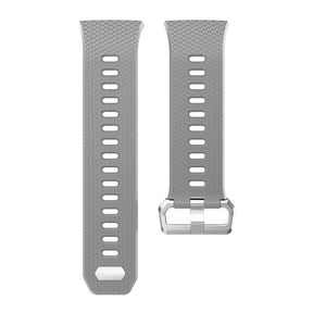 Soft Silicone Band For Fitbit Ionic Smart Watch Replacement Accessories-Light Grey