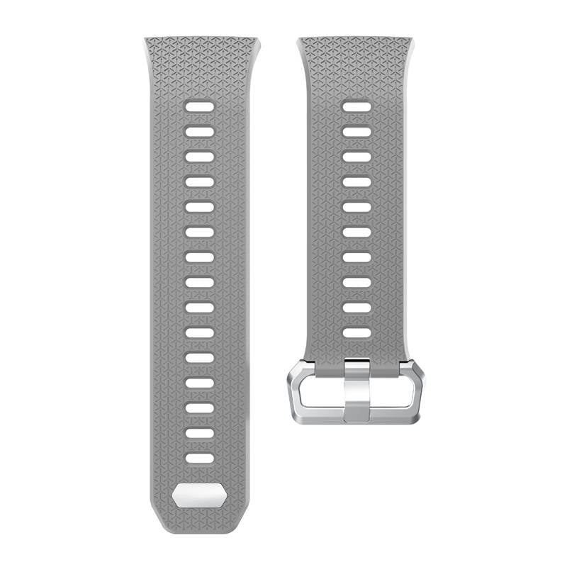 Soft Silicone Band For Fitbit Ionic Smart Watch Replacement Accessories-Light Grey