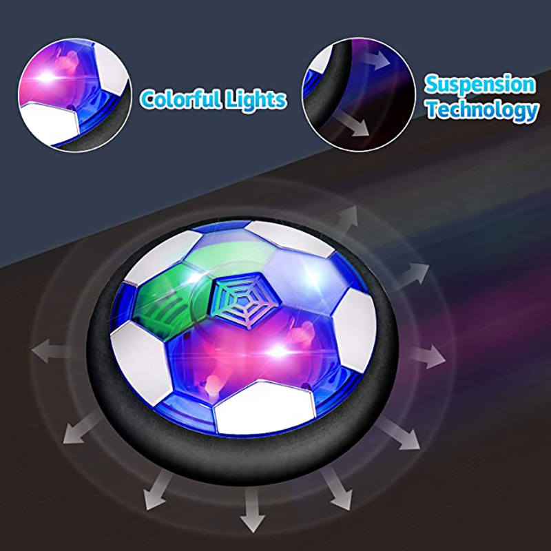 2-in-1 Hover Hockey Soccer Ball Kids Toys Set LED Light Air Soccer Sport Toys