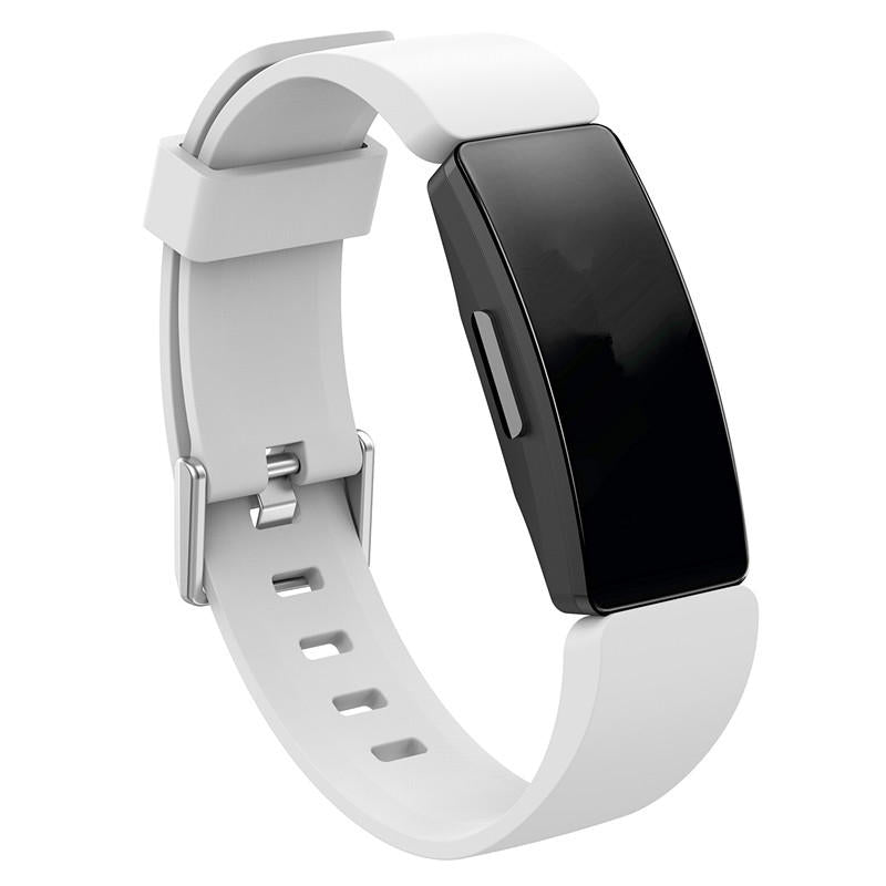 Soft Silicone Wristband Replacement Sports Watch Band For Fitbit Inspire/Inspire HR/ACE 2 -White