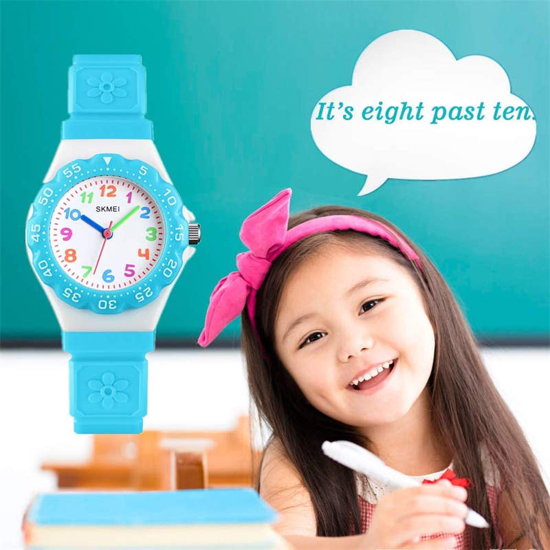 Kids Waterproof Quartz Watch Fashion Watch-LightBlue